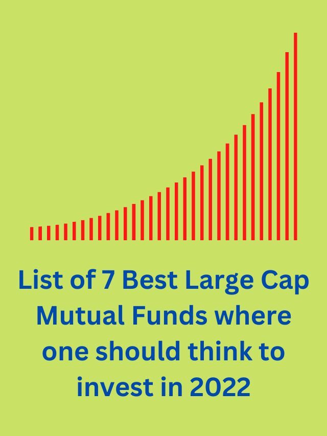 7  Best performing Large Cap Mutual Funds 2022 based on last 5 year returns